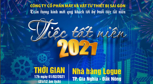 Thư mời tiệc tất niên ấn tượng