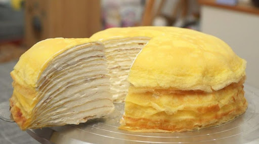 Bánh crepe sầu riêng ngàn lớp 